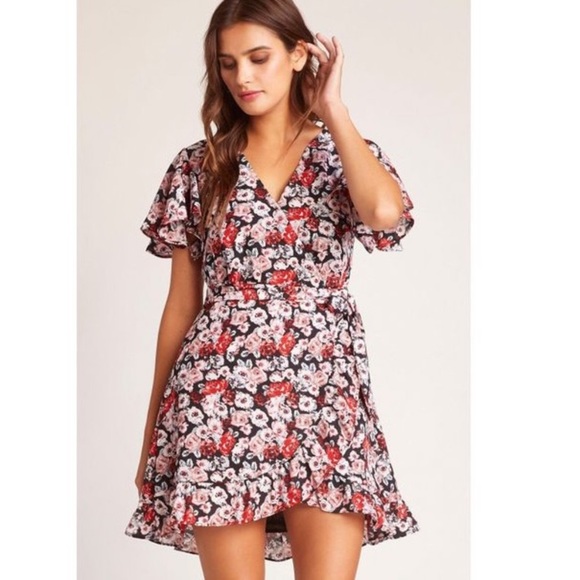 NWT Jack By BB DAKOTA Black Wrap Dress size 2 - Picture 2 of 8